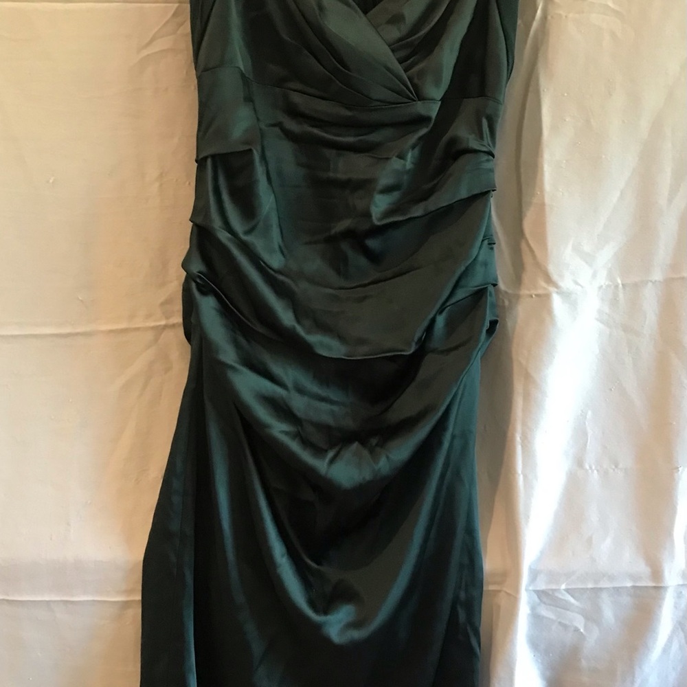 Elegant Green Draped Dress